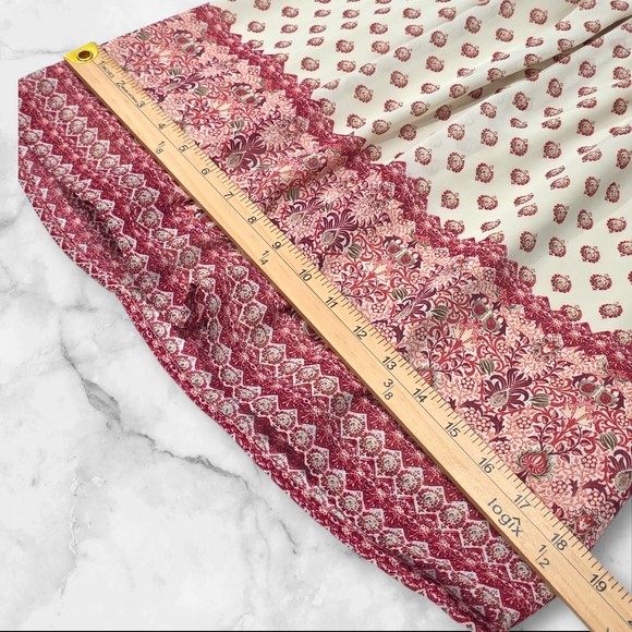 Charlotte Russe Short Sleeve Cream and Red Dress Size Small (S) C1 - Picture 6 of 9